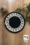 Handmade Wicker Jute Plate, Bohemian Luxury Plate, American Style Plate Diameter 33 Cm.