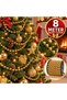 8 Meters Gold Color Christmas Bead Chain – Tree and Home Decoration Ornament - 2