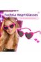 Fuchsia Pink Retro Glasses – 80S 90S Style Party Glasses