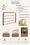 Wooden 7795 4-Tier Trouser Hanger 1 Piece
