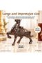 Luxury Alloy Metal Decorative Ashtray with Horse Figure Lid and Jewelry Storage Box Metal Trinket Box 25 X 20 cm - 8