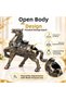 Luxury Alloy Metal Decorative Ashtray with Horse Figure Lid and Jewelry Storage Box Metal Trinket Box 25 X 20 cm - 6