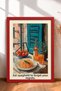 6 Piece Lemonade and Oysters Framed Painting Set Italy Posters Wall Decor Sixmx29 - 3