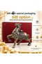 Luxury Alloy Metal Decorative Ashtray with Horse Figure Lid and Jewelry Storage Box Metal Trinket Box 25 X 20 cm - 4