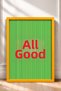 Tutto Bene Written Striped Typography Framed Painting Italy Poster Living Room Kitchen Wall Decor Itn032 - 3