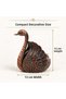 Luxury Alloy Metal Swan Figured Lid Decorative Ashtray Jewelry Storage Box Metal Trinket 15 X 13 Cm. - 4