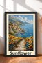 6 Piece Rose Archway Amalfi Framed Painting Set Italy Posters Wall Decor Sixit41 - 2