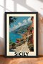 6 Piece Italy Coastal Route Framed Painting Set Italy Posters Living Room Kitchen Gallery Wall Sixit05 - 4