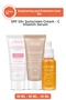 Spf 50+ Sunscreen, Vitamin C Serum and Anti-Blemish Cream Protection, Brightening Care Set of 3