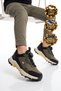 Smart Lace-Up Rubber Sole Khaki Boys' Outdoor Trekking Shoes Bs-İh1-P-240