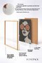 Retro Woman with Pizza Glasses Portrait Framed Painting Italy Poster Living Room Kitchen Wall Decor Itn039 - 4