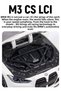 Bmw M3 Cs Lci White 1/24 Diecast Metal Model Car with Light Sound and Moving Wheels - 8