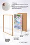 Begonvilli Terrace and Sea View Framed Painting Italy Poster Living Room Kitchen Wall Decor Itn083 - 4