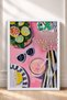 La Dolce Vita Written Pink Tableware Framed Painting Italy Poster Living Room Kitchen Wall Decor Itp004 - 3