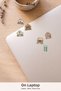 Cute Houses Sticker Set 100 Pieces - Buildings Roofs and Cottages Watercolor Agenda Journal Sticker - 6