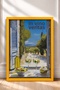 In Vino Veritas Wine and Countryside Scenery Framed Painting Italy Poster Wall Decor Itn080 - 3
