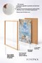 White Flowered Doorway with Sea View Framed Painting Italy Poster Wall Decor Itn112 - 4