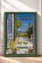 In Vino Veritas Wine and Countryside Scenery Framed Painting Italy Poster Wall Decor Itn080 - 3