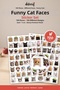 Funny Cat Sticker Set 100 Pieces - Facial Expressions, Mimesis, Fun, Colorful Agenda Journal Stickers