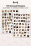 Funny Cat Sticker Set 100 Pieces - Facial Expressions, Mimesis, Fun, Colorful Agenda Journal Stickers - 2