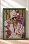 Il Dolce Far Niente Pink Furry Woman Framed Painting Italy Poster Wall Decor Itp008 - 3