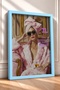 Il Dolce Far Niente Pink Furry Woman Framed Painting Italy Poster Wall Decor Itp008 - 2
