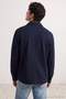 Navy Blue Oxford Regular Fit Pocket Detailed Lycra Men's Shirt Tmnaw27Go00037 - 2