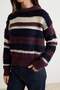 Navy Blue Tassel Detailed Soft Textured Knitwear Sweater Twoaw27Kz00335 - 4