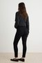 Black Extra Flexible High Waist Skinny Jeans Twoaw27Je00214 - 2