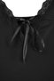 Black-Red 2-Piece Lace Detailed Viscose Knitted Nightgown Thmaw27Gc00035 - 7