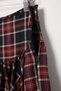 Red Plaid Flared Maxi Long Skirt Twoaw27Et00169 - 2