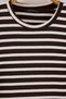 Brown Regular Fit Striped Knitted T-Shirt Tmnaw27Ts00015 - 2