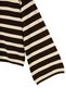 Brown-Yellow Striped Soft Crew Neck Oversize Spanish Sleeve Knitwear Sweater Twoaw27Kz00343 - 2