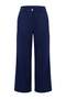 Navy Blue Plain Degaje Collar Sleeveless Woven Satin Party Bottom - Top Set Tpraw26Au00005 - 5