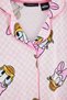 Pink 100% Cotton Ribbed Daisy Duck Licensed Knitted Pajama Set Thmaw27Pt00181 - 4