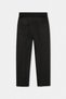 Black 100% Cotton Boys' Adjustable-Waist Plain Weave Gabardine Pants - 3