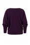 Purple Boat Neck Bat Sleeve Slim Knitwear Sweater Tbbaw27An00014 - 3