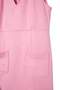 Pink V-Neck Suede Mini Woven Plus Size Dress Tbbaw27Ah00087 - 2