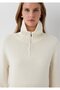 Half-Zip Ecru Sweater Regular Fit / Normal Cut 1711016-70048 - 7