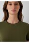 Double Layer Look Khaki T-Shirt Slim Fit / Narrow Cut 1614185-71543 - 5
