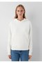 Hooded Ecru Sweatshirt 167299-80194 - 3