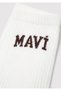 Logo Detailed White Socks 1912726-20843 - 2