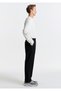 Black Spandex Jogger Pants 0010597-71379 - 4