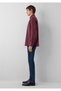 Striped Burgundy Shirt Loose Fit / Relaxed Fit 0211969-A7374 - 4