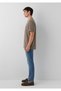 Logo Printed Brown T-Shirt Regular Fit / Normal Cut 0612936-70376 - 4