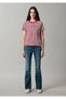 Logo Printed Striped Red T-Shirt Regular Fit / Normal Cut 1614397-91112 - 5