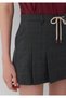 Checkered Anthracite Short Skirt 1410275-91419 - 6