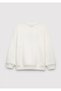 Logo Printed Ecru Sweatshirt 6S10218-70057 - 3