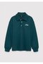 Green Sweatshirt with Patch Detail 6S10193-71932 - 2