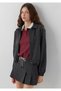 Checkered Anthracite Short Skirt 1410275-91419 - 2